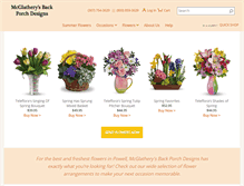 Tablet Screenshot of mcglatherysbackporchdesigns.net